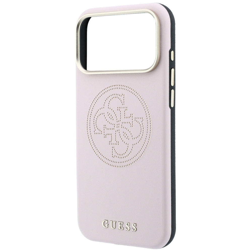 MagSafe-Hülle für Apple iPhone 18 Pro / 17 Pro, Guess, Perforated 4G, Rosa