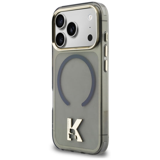 MagSafe-Hülle für Apple iPhone 18 Pro / 17 Pro, Karl Lagerfeld, IML Karl Head Logo, Schwarz
