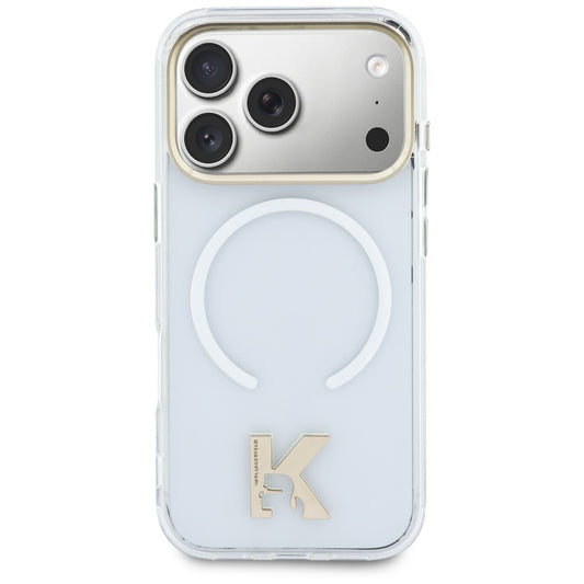 MagSafe-Hülle für Apple iPhone 18 Pro / 17 Pro, Karl Lagerfeld, IML Karl Head Logo, transparent