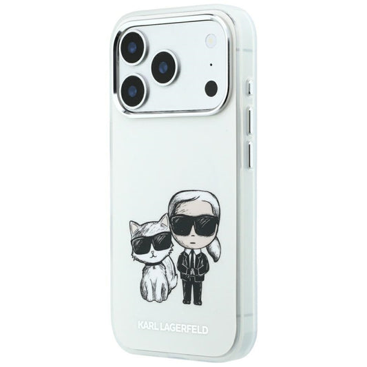 Coque MagSafe pour Apple iPhone 18 Pro / 17 Pro, Karl Lagerfeld, KC Bodies Sketch, Beige