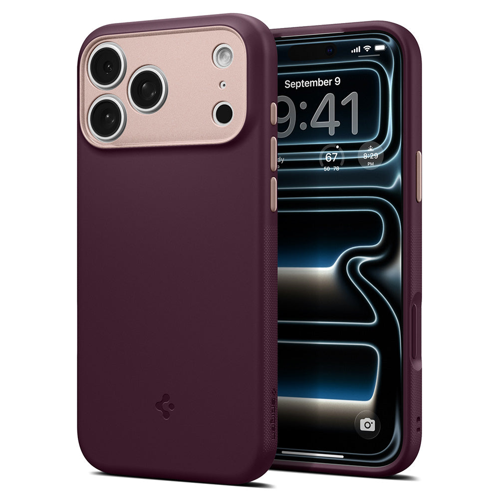 MagSafe Case for Apple iPhone 18 Pro / 17 Pro, Spigen, Caseology Nano Pop, Burgundy ACS12179