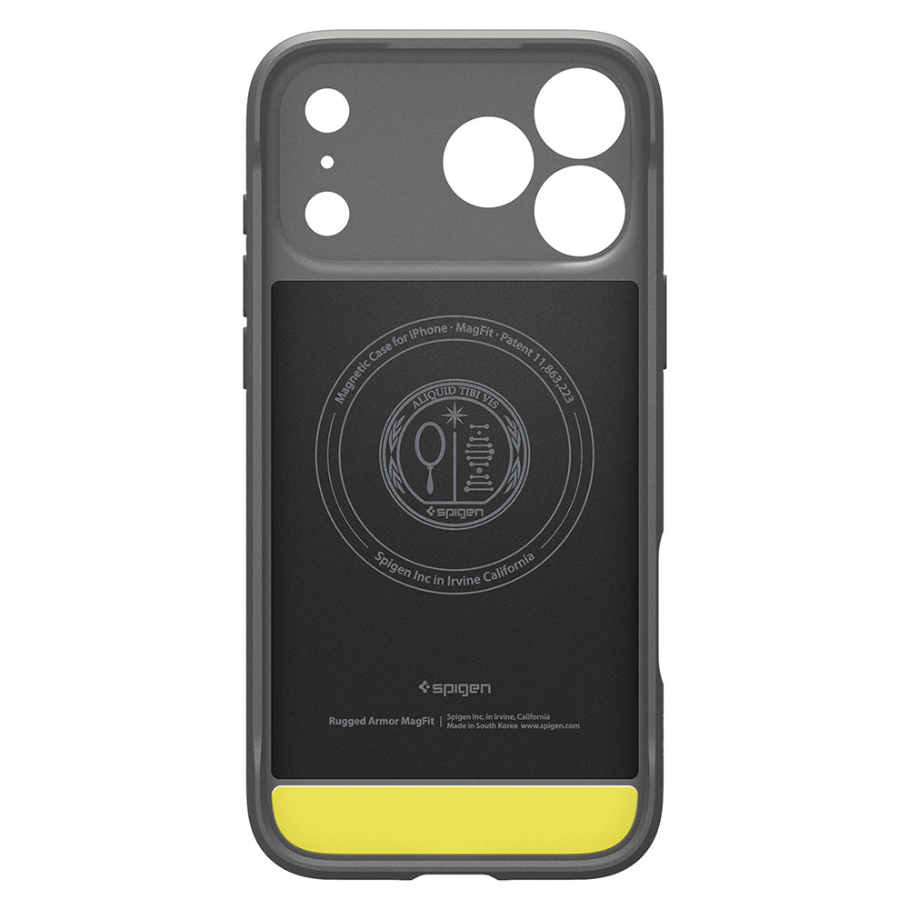 MagSafe-Hülle für Apple iPhone 18 Pro / 17 Pro, Spigen, Rugged Armor, Grau ACS12148
