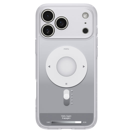 MagSafe-Hülle für Apple iPhone 18 Pro / 17 Pro, Spigen, Ultra Hybrid Classic, Silber ACS12167