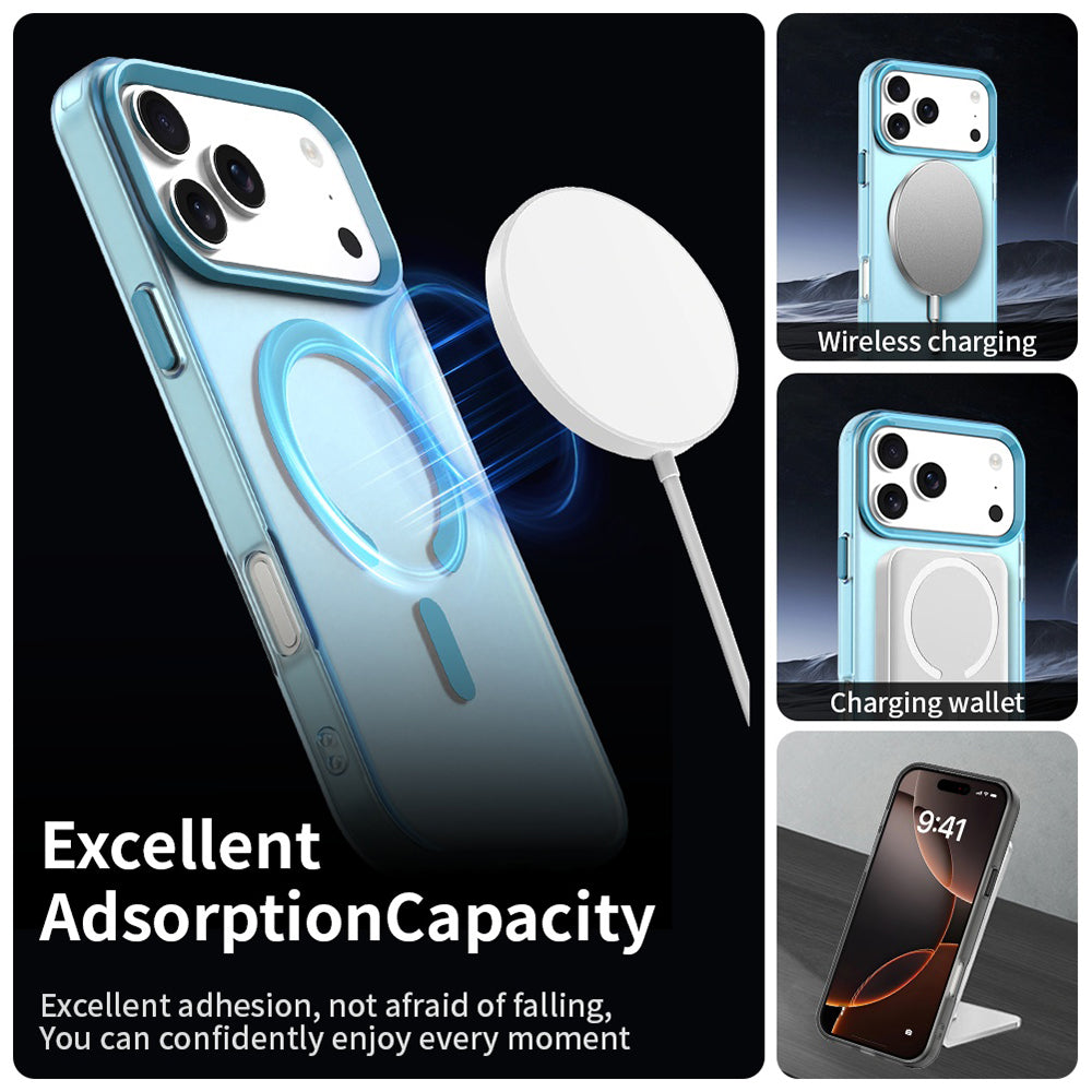 Coque MagSafe pour Apple iPhone 18 Pro / 17 Pro, Techsuit, CandyCase, Bleue