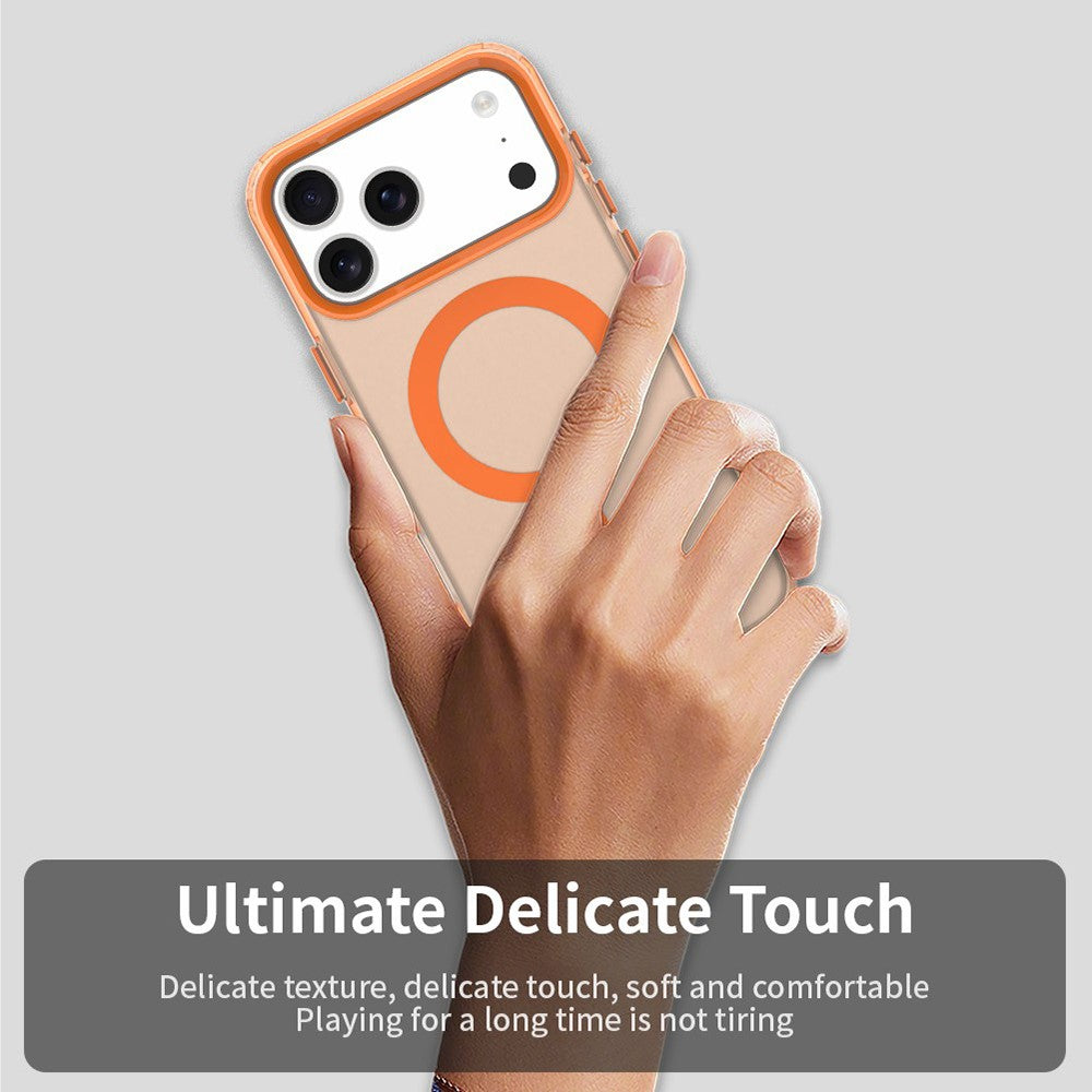 Coque MagSafe pour Apple iPhone 18 Pro / 17 Pro, Techsuit, CandyCase, Orange