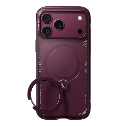 Coque MagSafe pour Apple iPhone 18 Pro / 17 Pro, Torras, Ostand Q3 Air, Violet