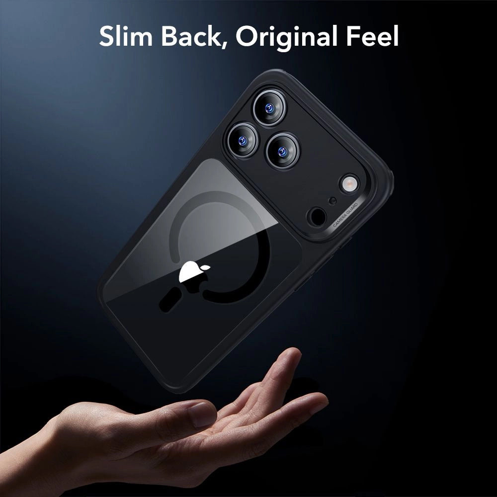 Coque MagSafe pour Apple iPhone 18 Pro Max / 17 Pro Max, ESR, Classic Hybrid avec protecteur d'écran, Noir Transparent