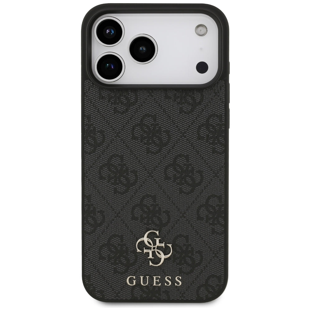 Coque MagSafe pour Apple iPhone 18 Pro Max / 17 Pro Max, Guess, 4G Small and Classic, Noire
