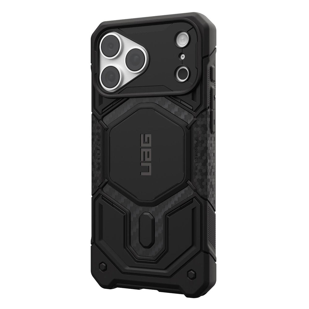 MagSafe-Hülle für Apple iPhone 18 Pro Max / 17 Pro Max, Urban Armor Gear, Monarch Pro Carbon, Schwarz