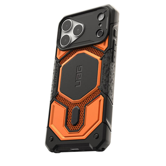 MagSafe-Hülle für Apple iPhone 18 Pro Max / 17 Pro Max, Urban Armor Gear, Monarch Pro Kevlar, Orange