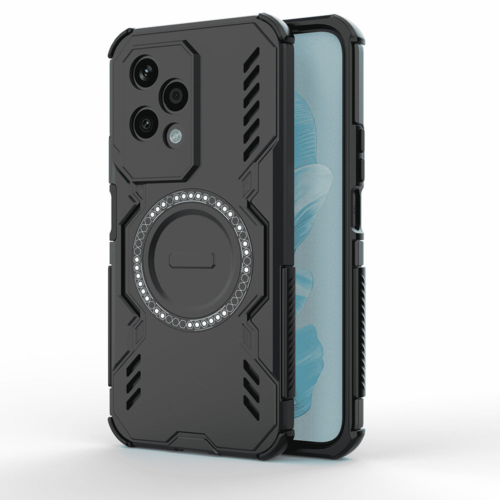 Coque MagSafe pour Honor 200 Lite, Techsuit, ArmorMag, Noire