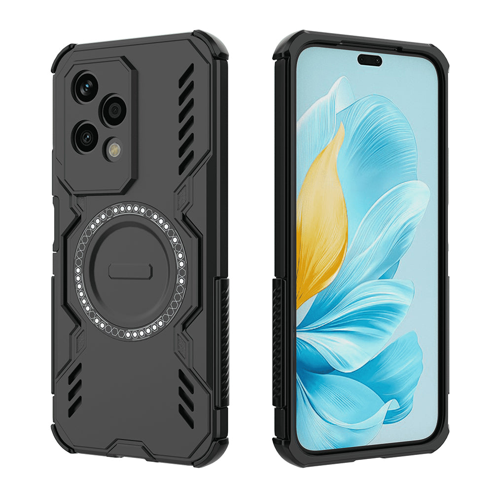 Coque MagSafe pour Honor 200 Lite, Techsuit, ArmorMag, Noire