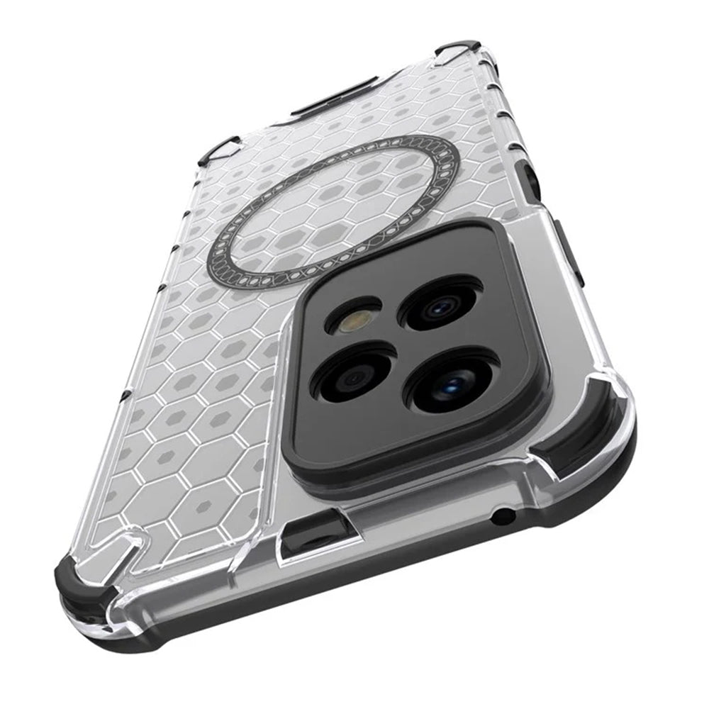 Coque MagSafe pour Honor 200 Lite, Techsuit, HoneyComb Shield, Noire