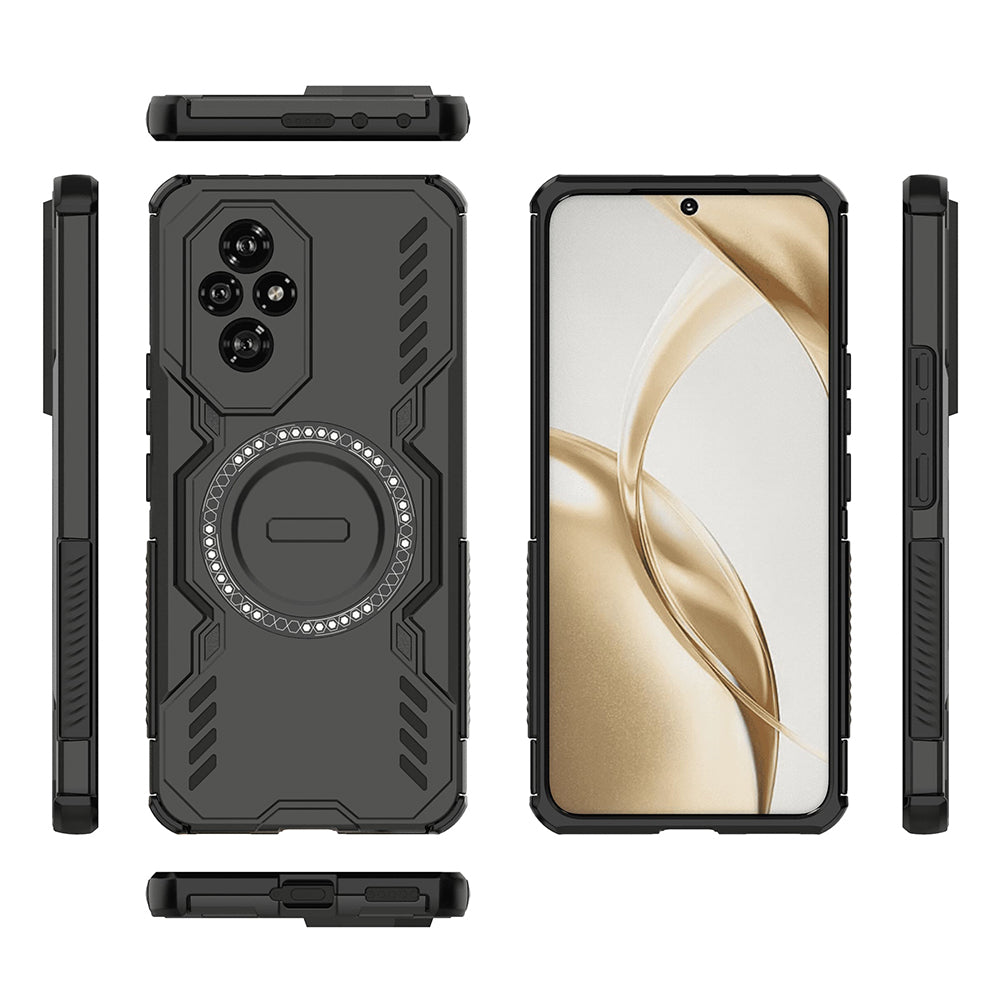 Coque MagSafe pour Honor 200, Techsuit, ArmorMag, Noire
