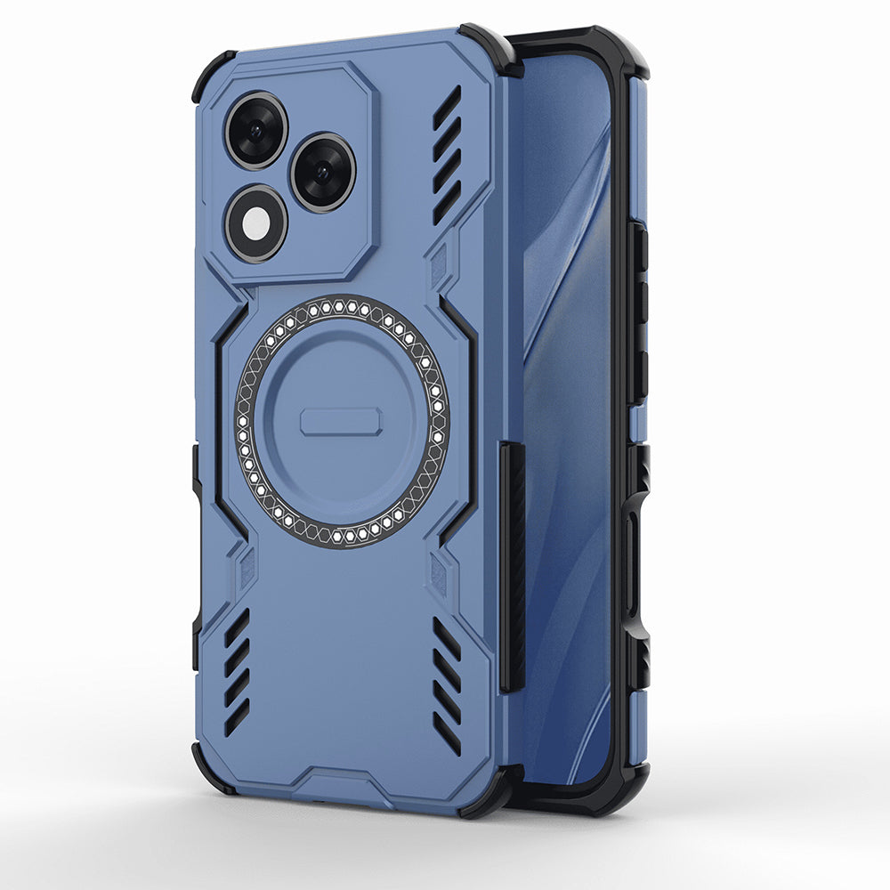 Coque MagSafe pour Honor 400 Lite, Techsuit, ArmorMag, Bleue