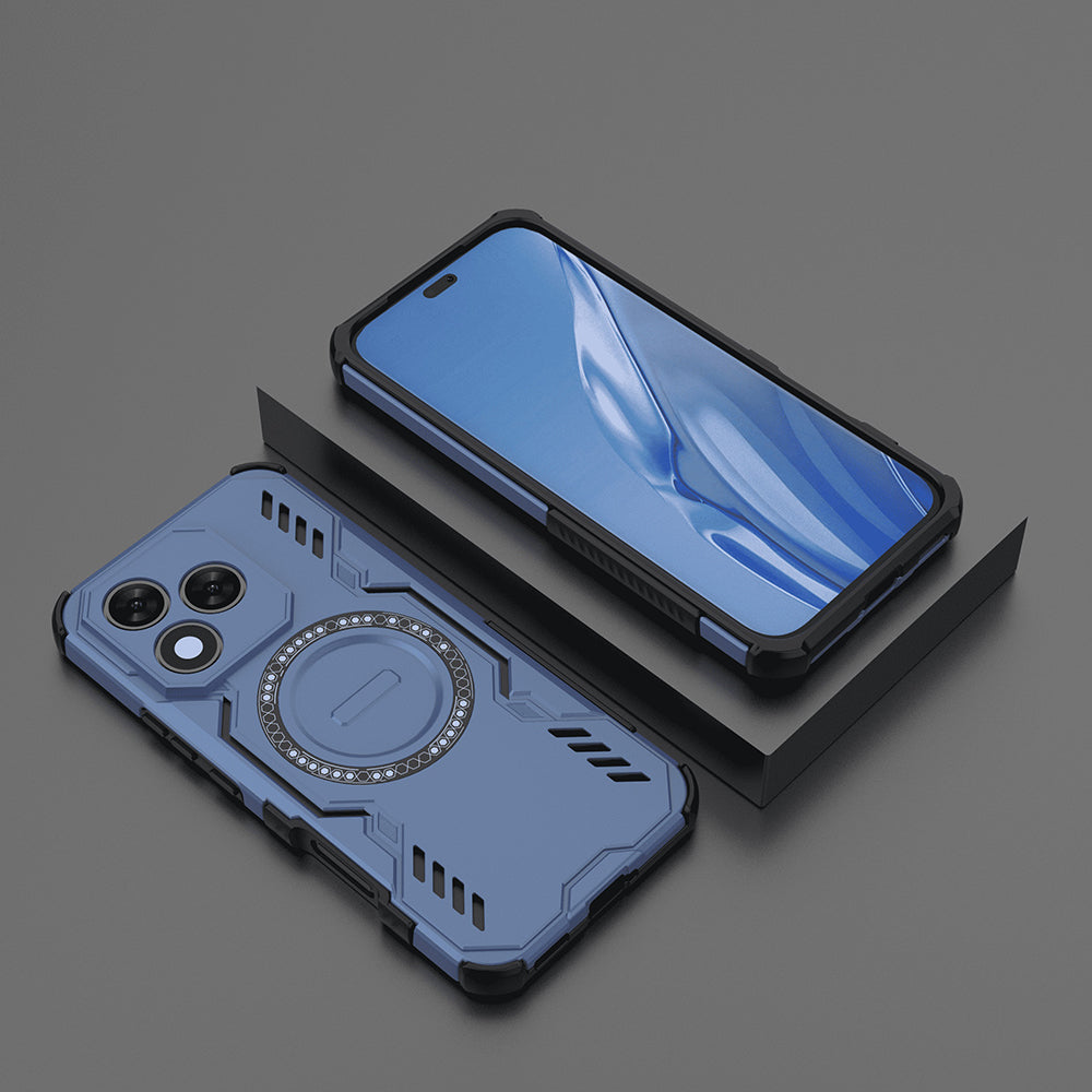 Coque MagSafe pour Honor 400 Lite, Techsuit, ArmorMag, Bleue
