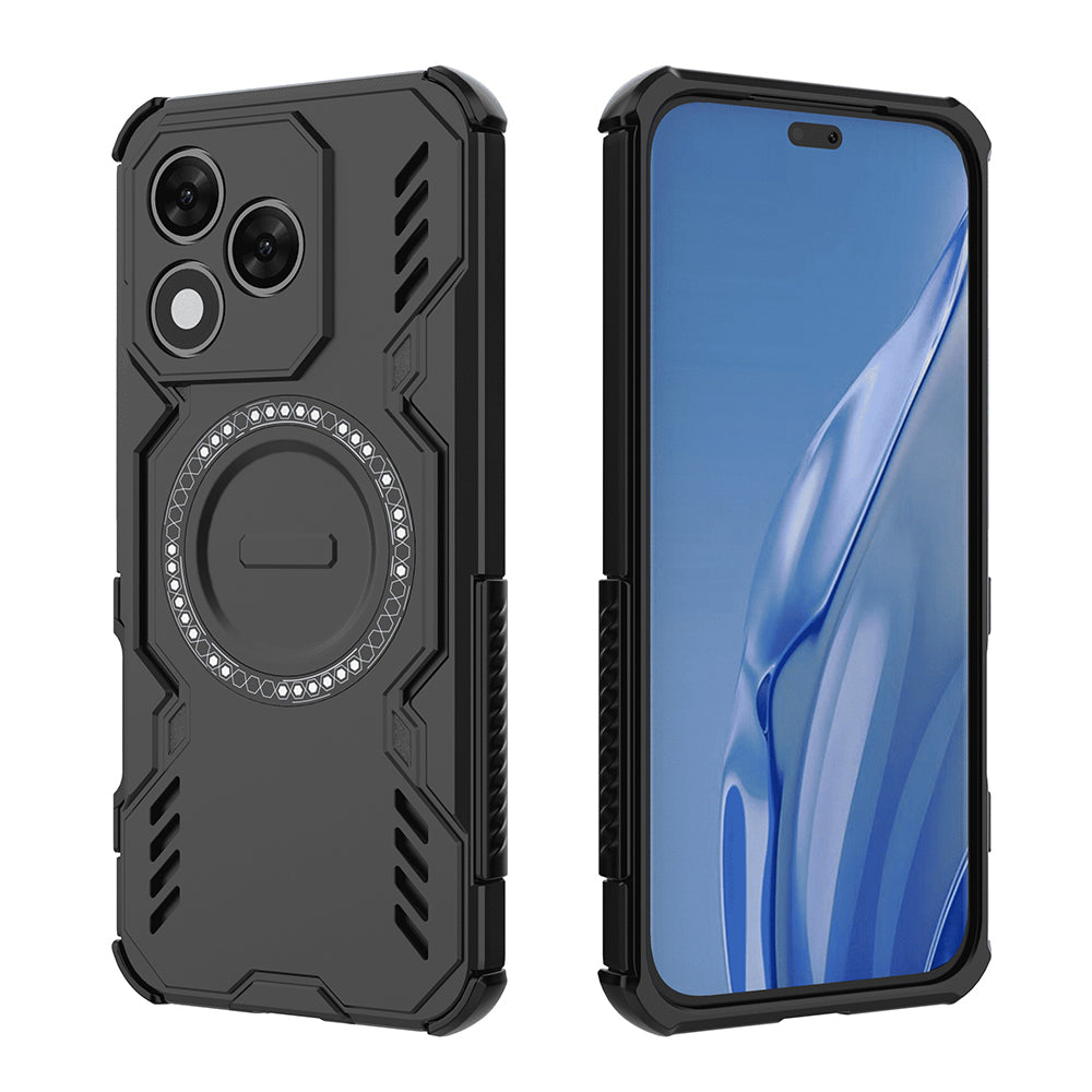Coque MagSafe pour Honor 400 Lite, Techsuit, ArmorMag, Noire