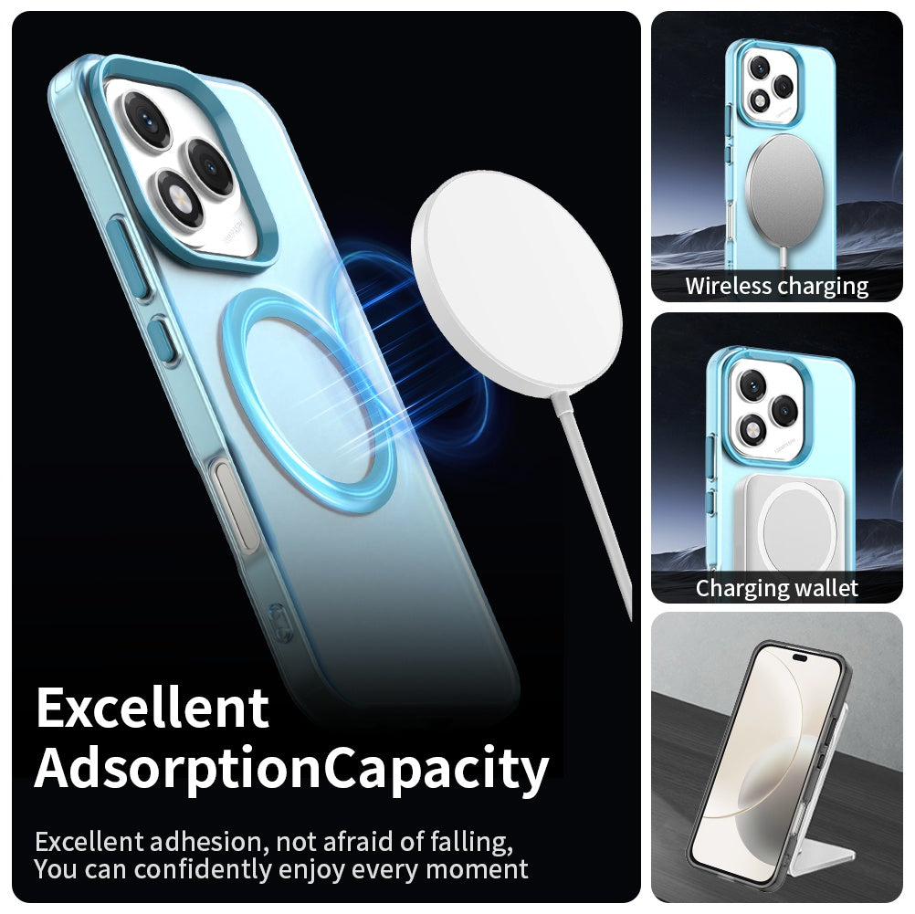 Coque MagSafe pour Honor 400 Lite, Techsuit, CandyCase, Bleue