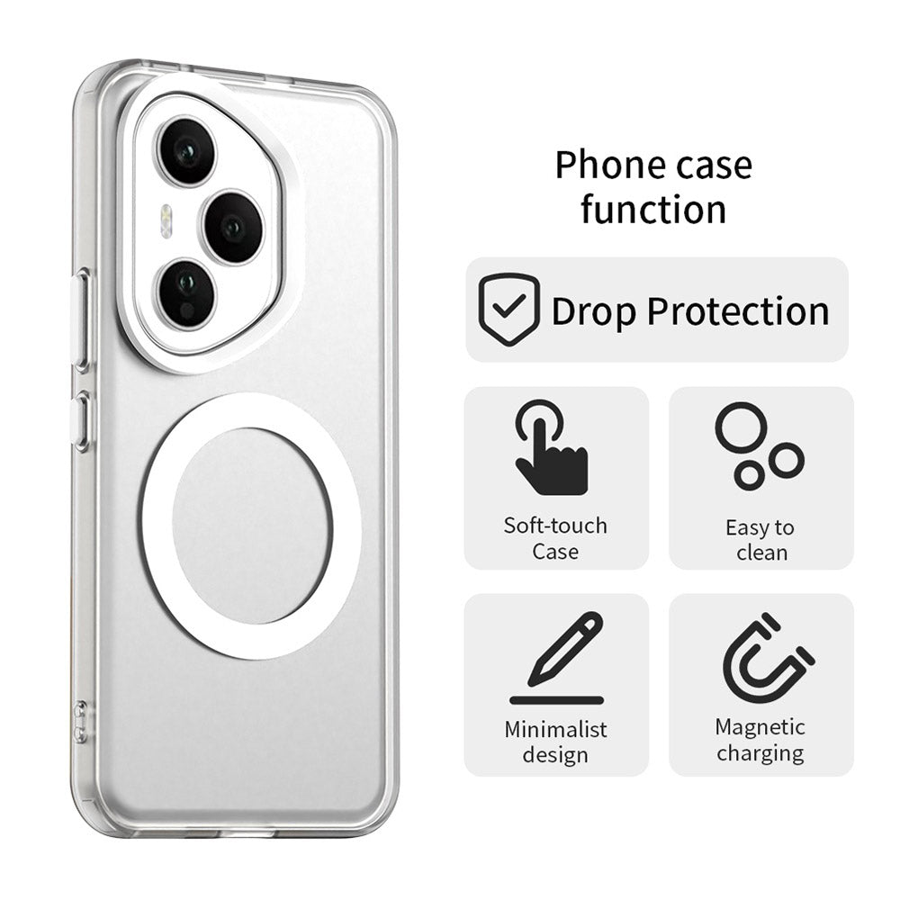 Coque MagSafe pour Honor 400 Pro, Techsuit, CandyCase, Blanche