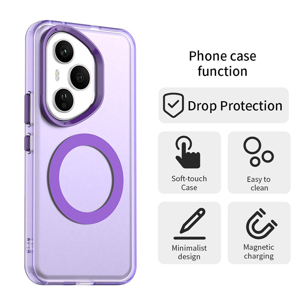 Coque MagSafe pour Honor 400 Pro, Techsuit, CandyCase, Violet