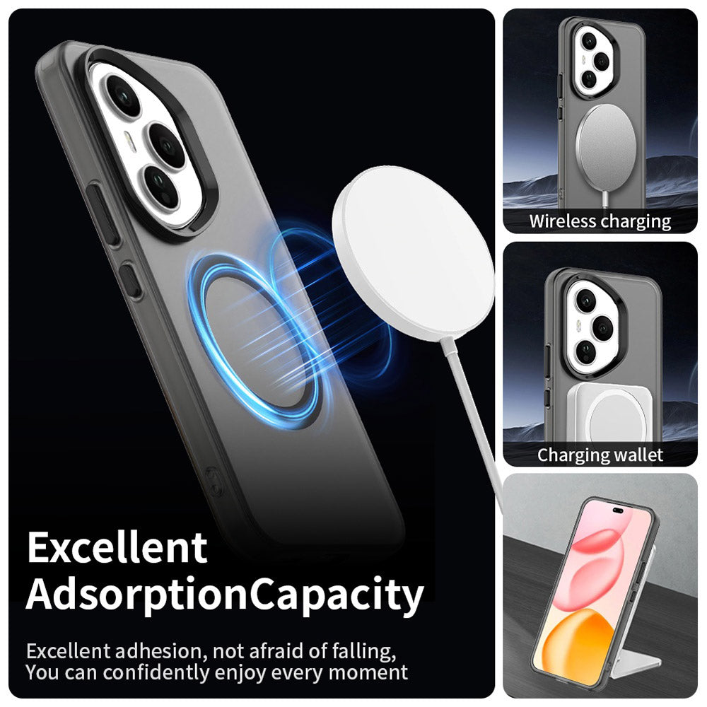 Coque MagSafe pour Honor 400 Pro, Techsuit, CandyCase, Noire