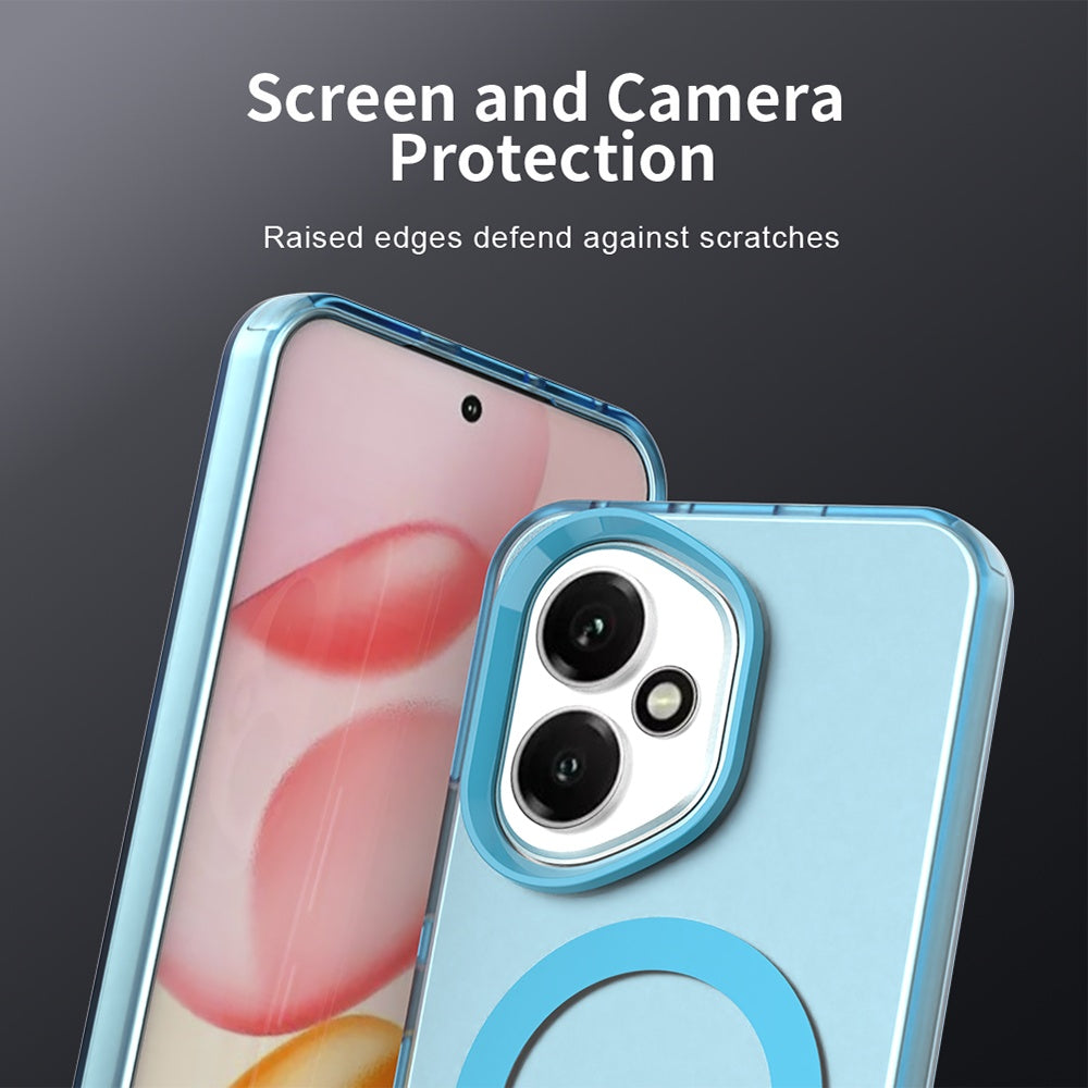 Coque MagSafe pour Honor 400, Techsuit, CandyCase, Bleue