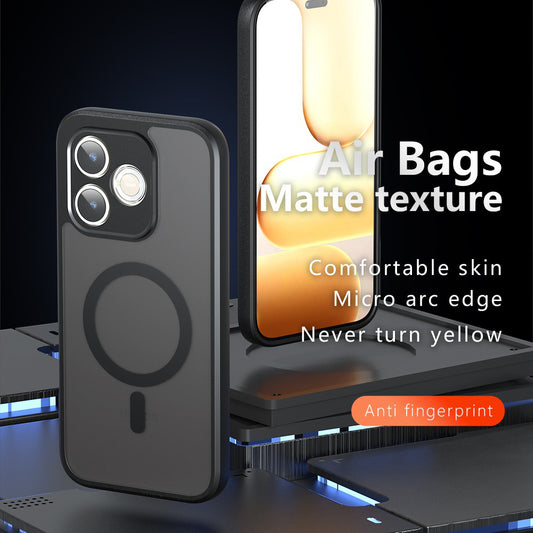 MagSafe-Hülle für Honor 600 Smart, Techsuit, PureFrost, Satin Schwarz