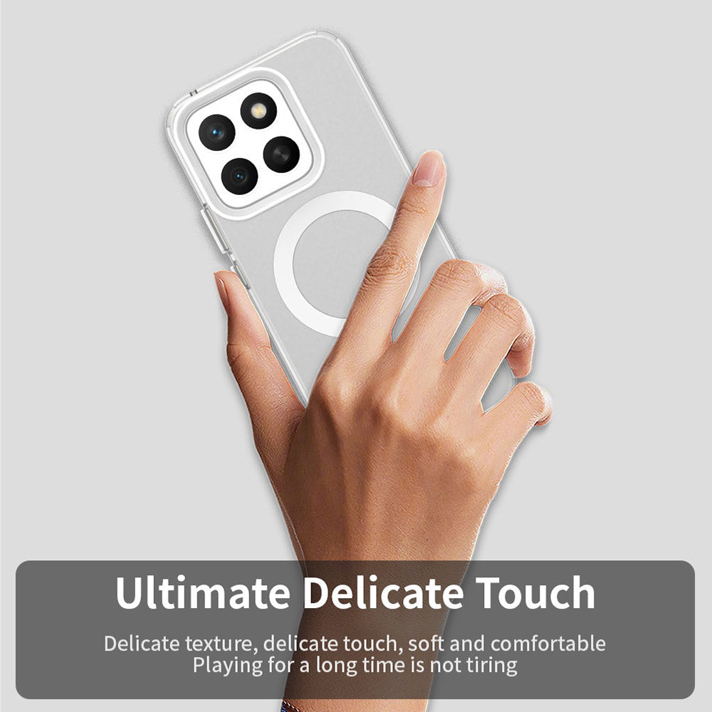 Coque MagSafe pour Honor X8c, Techsuit, CandyCase, Blanche