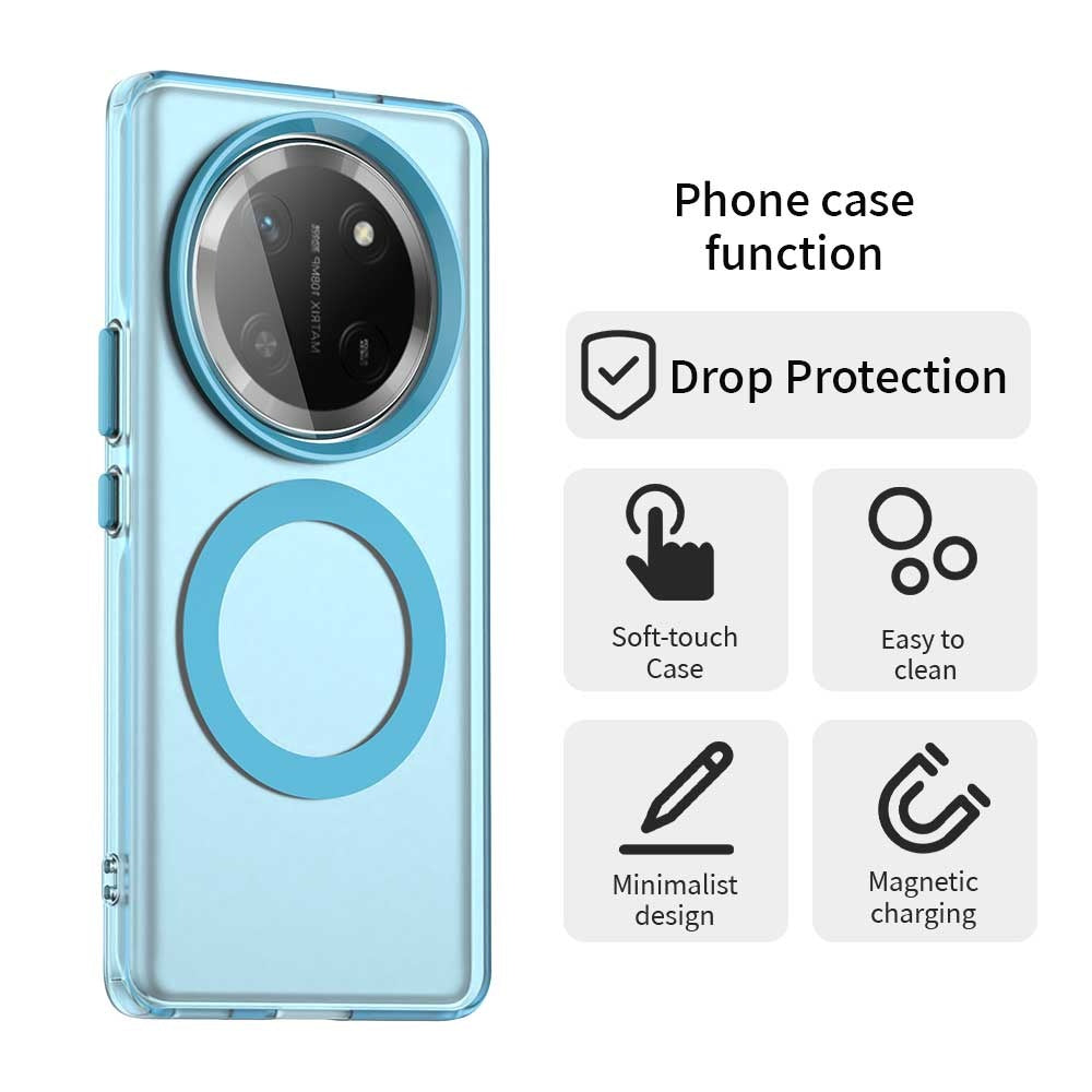 Coque MagSafe pour Honor X9c / Magic7 Lite, Techsuit, CandyCase, Bleue
