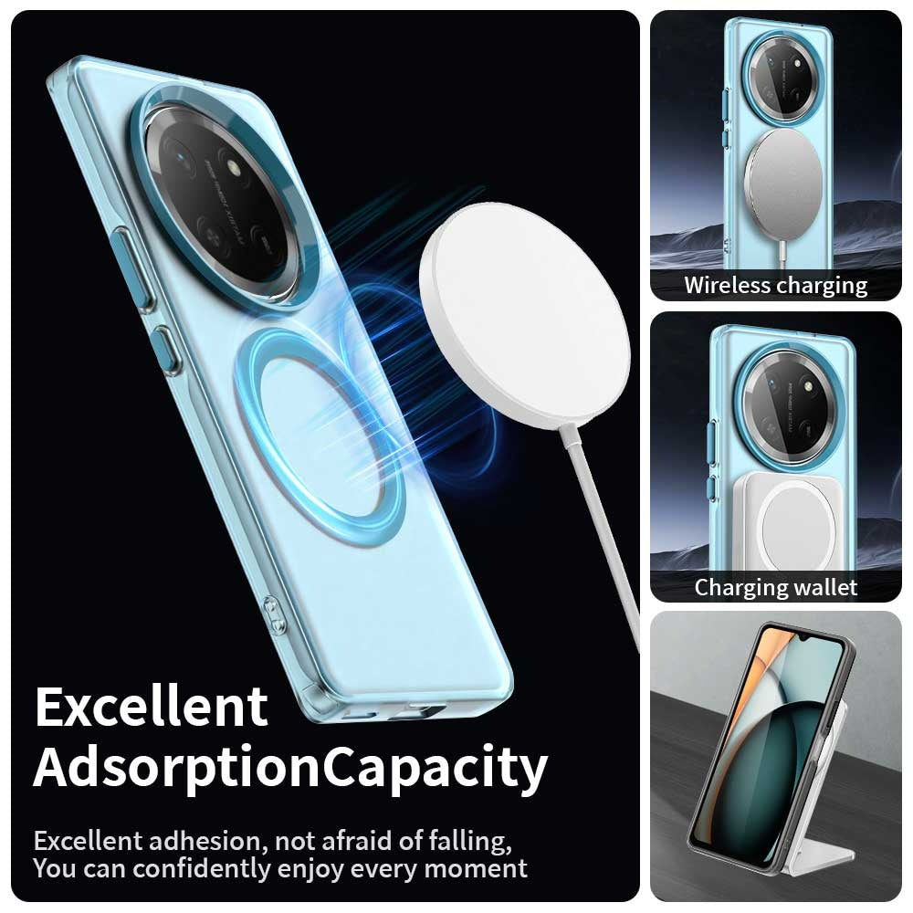Coque MagSafe pour Honor X9c / Magic7 Lite, Techsuit, CandyCase, Bleue