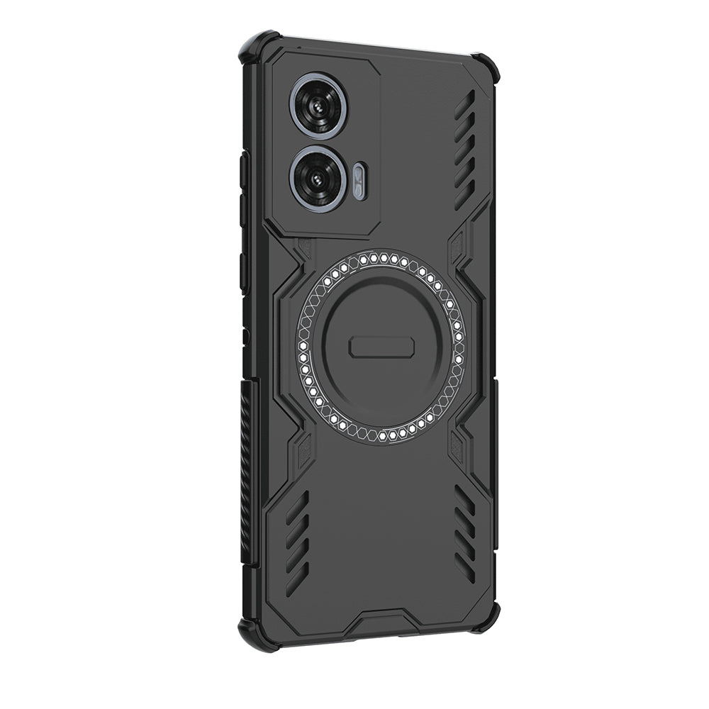 Coque MagSafe pour Motorola Edge 50 Fusion, Techsuit, ArmorMag, Noire