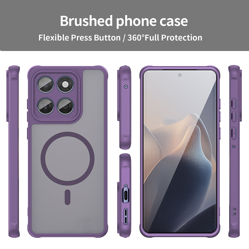 Coque MagSafe pour Motorola Edge 60 Fusion / Edge 60, Techsuit, HaloFrost II, Violet