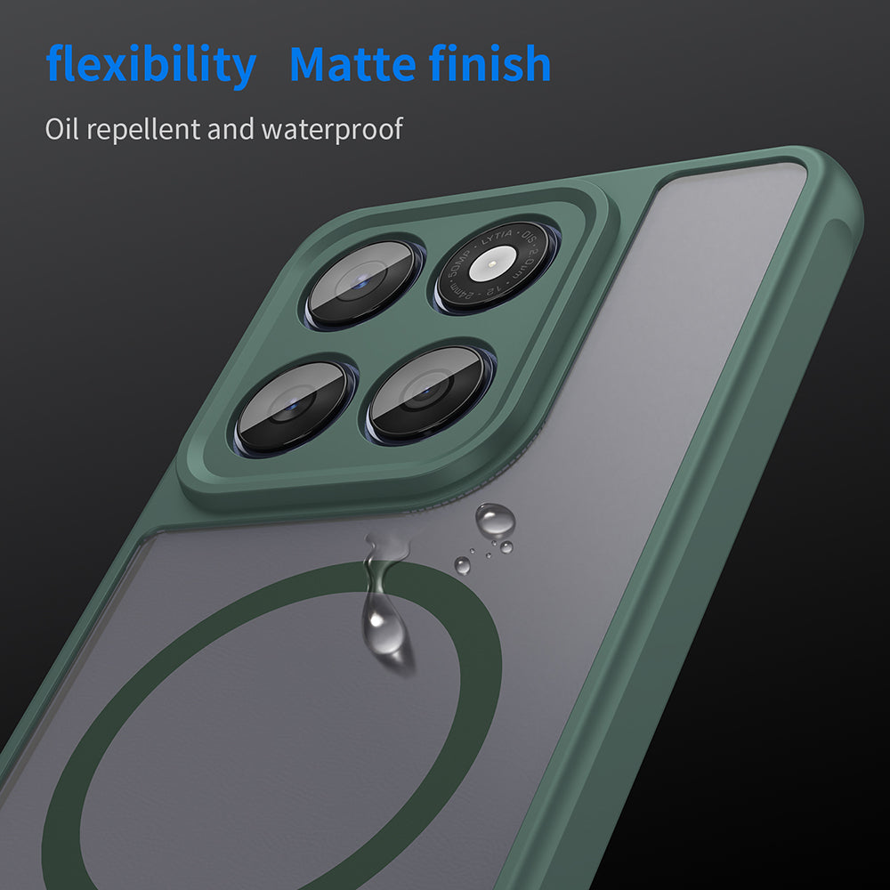Coque MagSafe pour Motorola Edge 60 Fusion / Edge 60, Techsuit, HaloFrost II, Vert