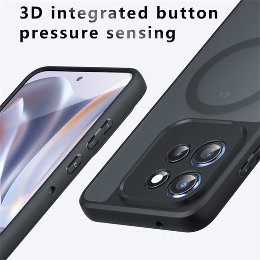 Coque MagSafe pour Motorola Edge 60 Neo / Edge 50 Neo / ThinkPhone 25, Techsuit, PureFrost, Noir Satiné