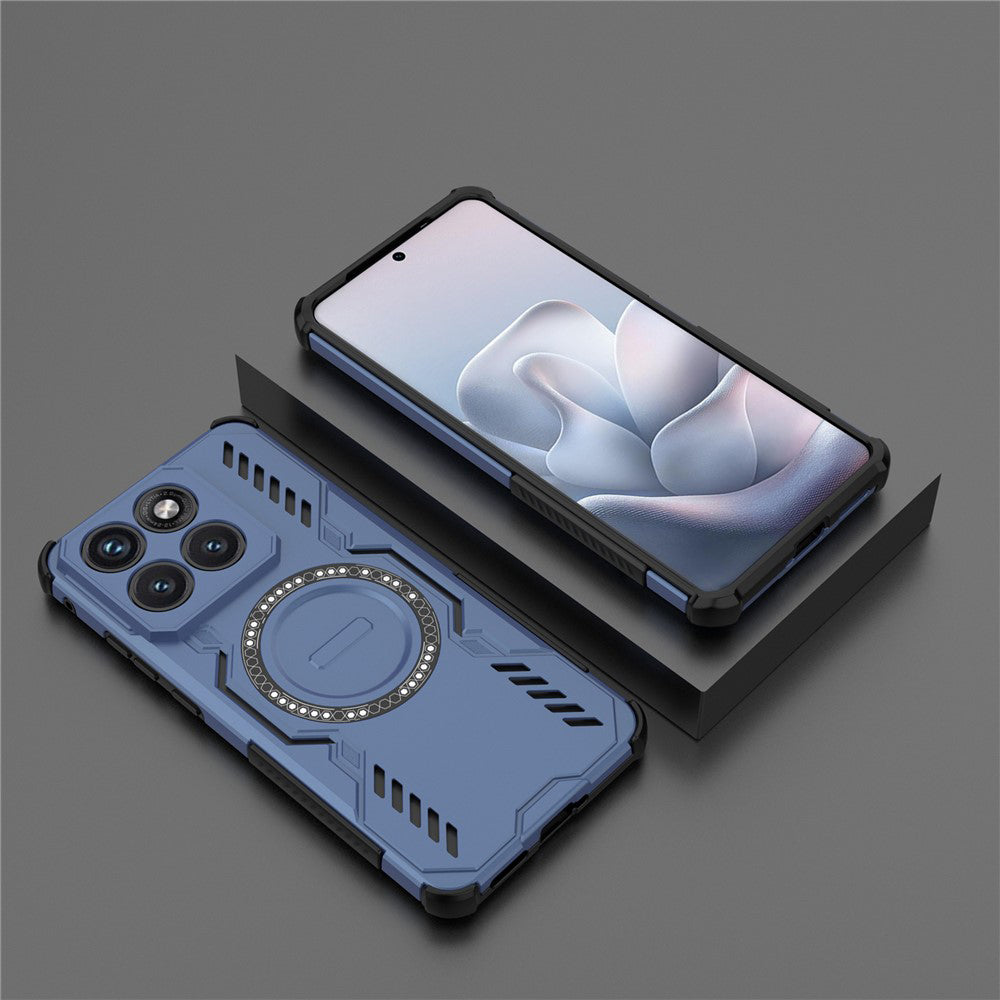 MagSafe Hülle für Motorola Edge 70 Fusion, Techsuit, ArmorMag, Blau