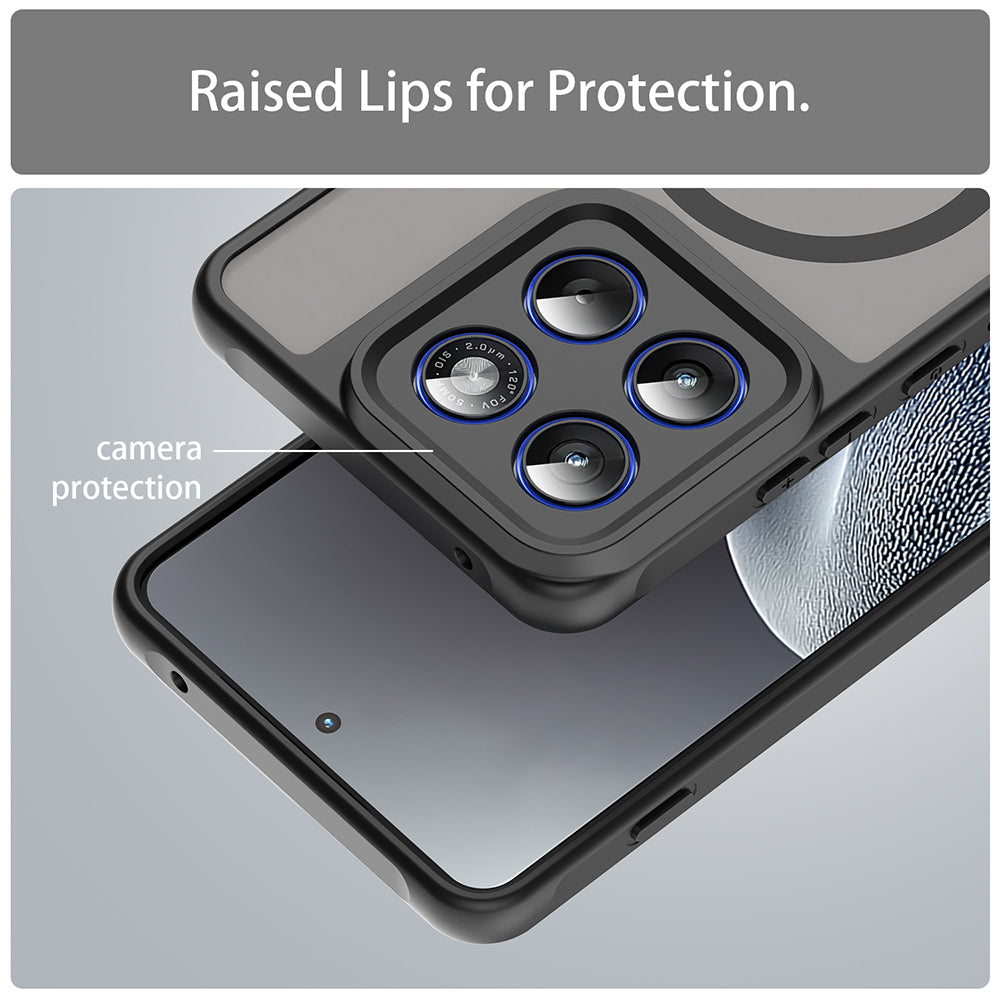 Étui MagSafe pour Motorola Edge 70, Techsuit, HaloFrost II, Noir