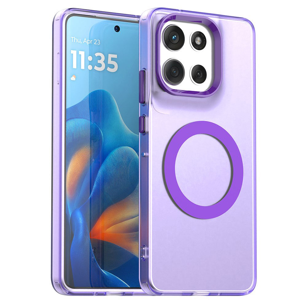 MagSafe Hülle für Motorola Moto G86, Techsuit, CandyCase, Lila