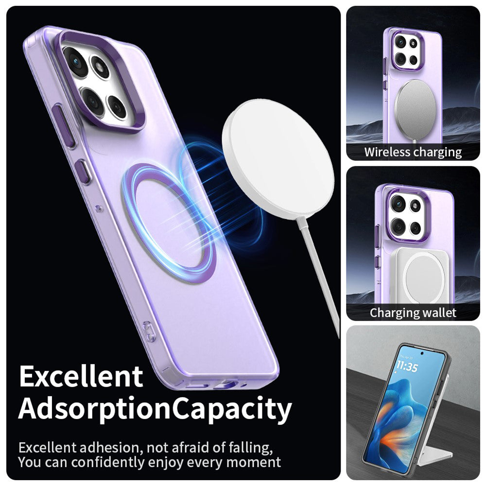 MagSafe Hülle für Motorola Moto G86, Techsuit, CandyCase, Lila