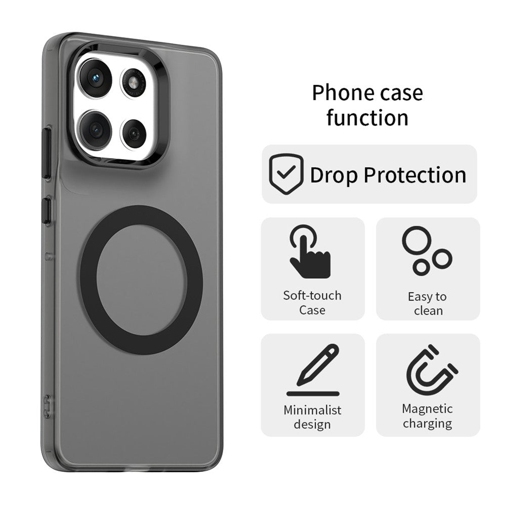 Housse MagSafe pour Motorola Moto G86, Techsuit, CandyCase, Noire