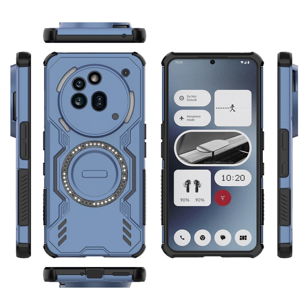 Coque MagSafe pour Nothing Phone (3a) Pro, Techsuit, ArmorMag, Bleue