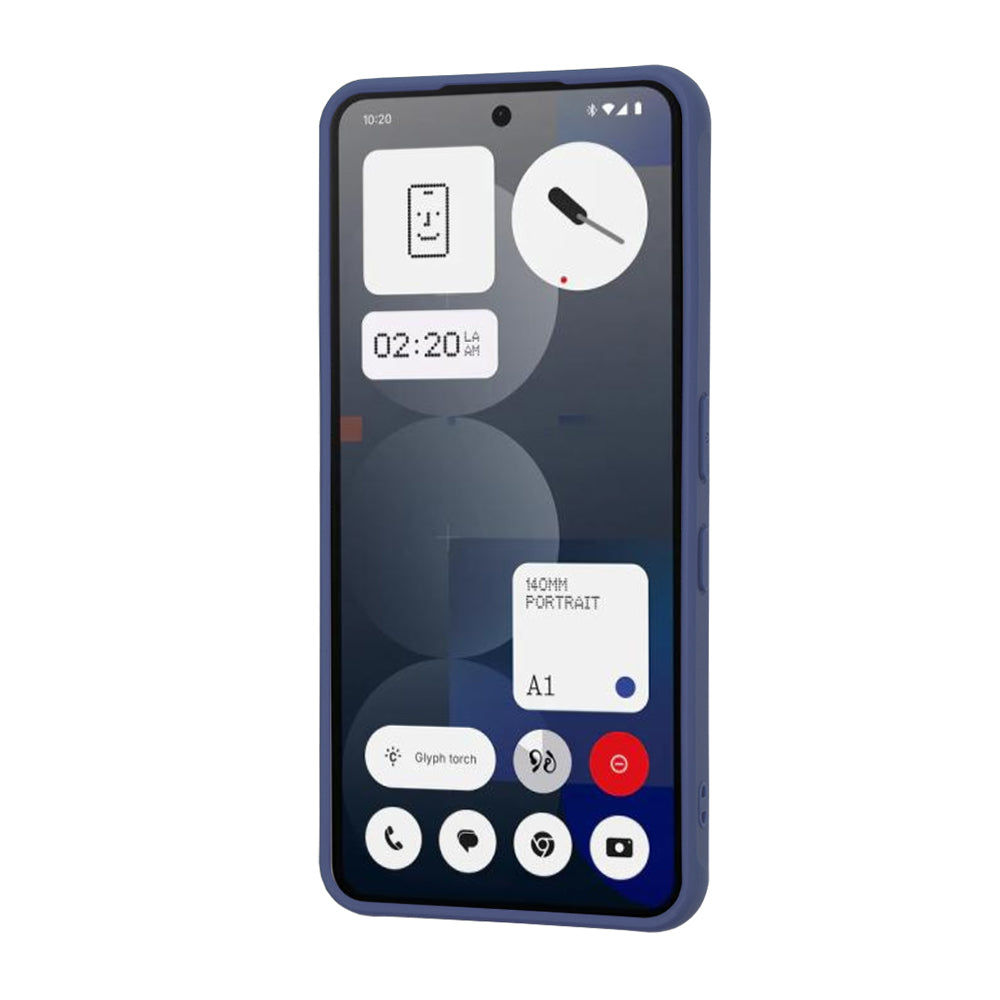 Coque MagSafe pour Nothing Phone (3a) Pro, Techsuit, HaloFrost, Bleu marine
