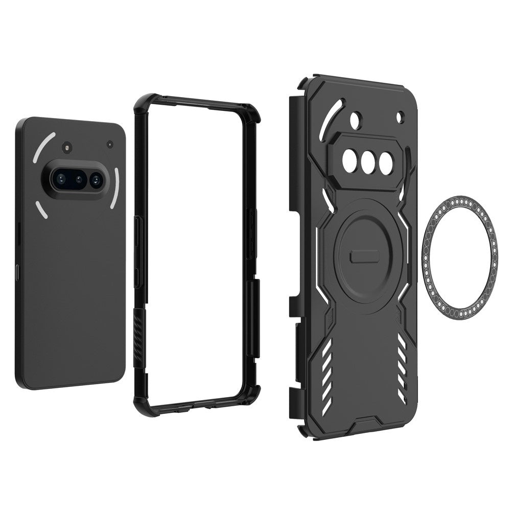 Coque MagSafe pour Nothing Phone (3a), Techsuit, ArmorMag, Noire