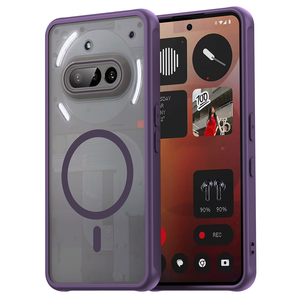 Coque MagSafe pour Nothing Phone (3a), Techsuit, HaloFrost II, Violet