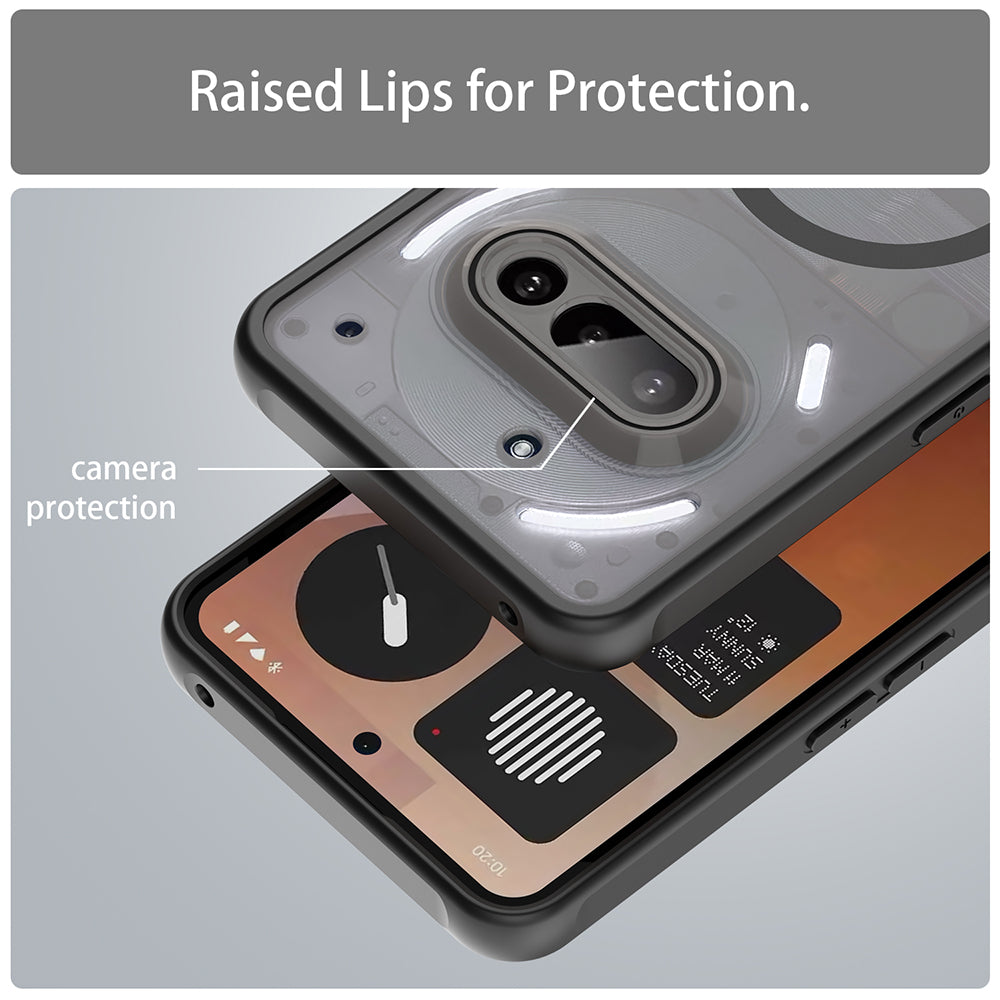Coque MagSafe pour Nothing Phone (3a), Techsuit, HaloFrost II, Noire