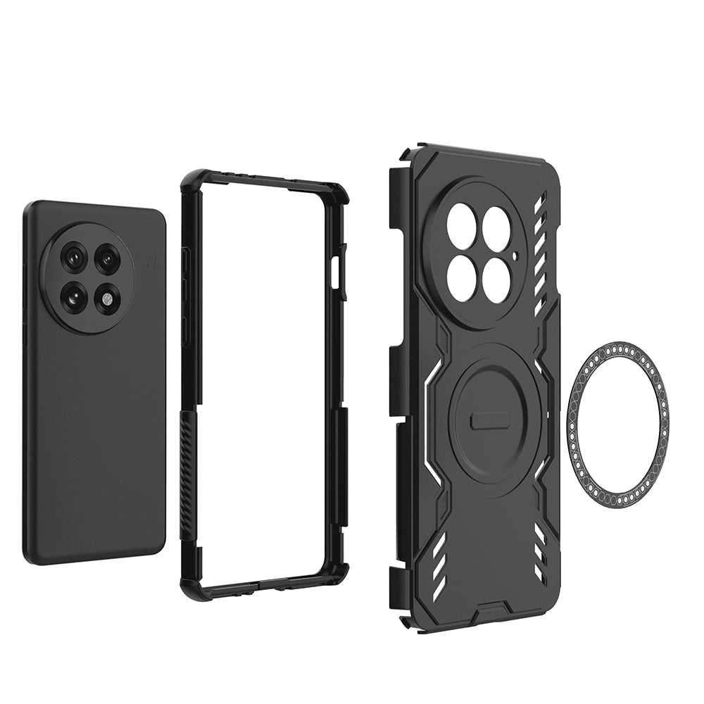 Coque MagSafe pour OnePlus 13, Techsuit, ArmorMag, Noire