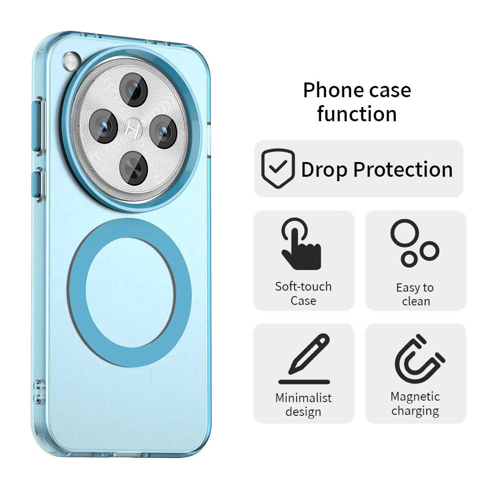 Coque MagSafe pour Oppo Find X8 Pro, Techsuit, CandyCase, Bleue