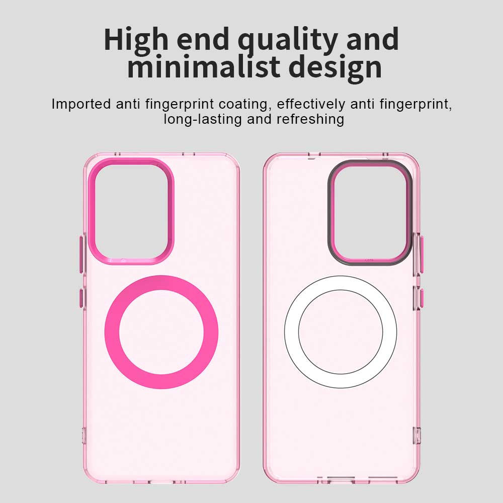 Coque MagSafe pour Oppo Reno13 FS 5G / Reno13 F 4G / Reno13 F, Techsuit, CandyCase, Rose