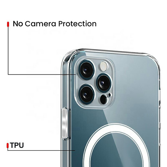 Coque MagSafe pour Samsung Galaxy S25 Ultra S938, OEM, 1800 Gauss, Transparente