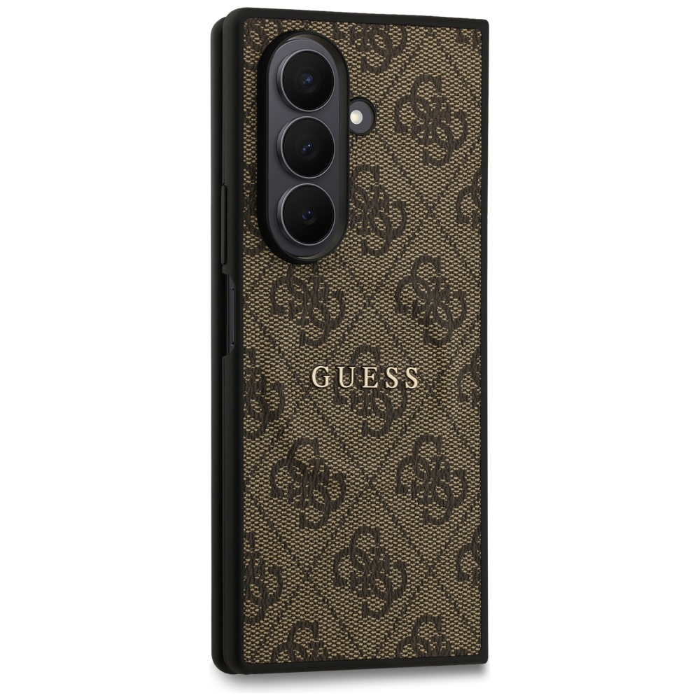 Coque MagSafe pour Samsung Galaxy Z Fold7 F966, Guess, 4G Classic, Marron, Reconditionnée