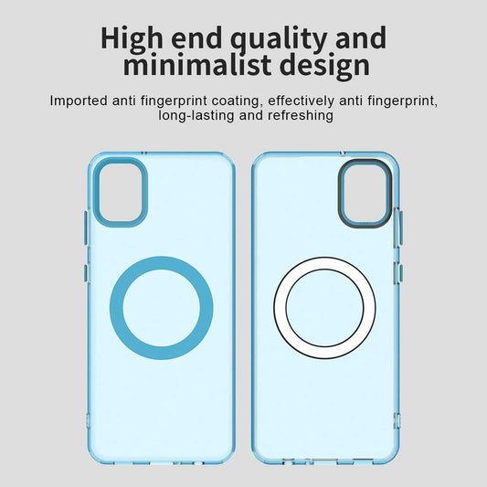 MagSafe-Hülle für Samsung Galaxy A05 A055, Techsuit, CandyCase, Blau